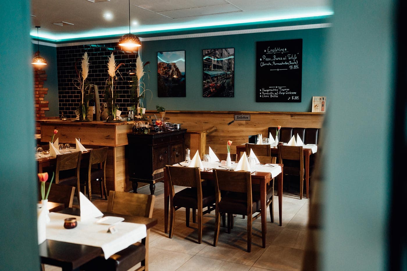 Via Gusto – Restaurantbereich mit stilvollen Details